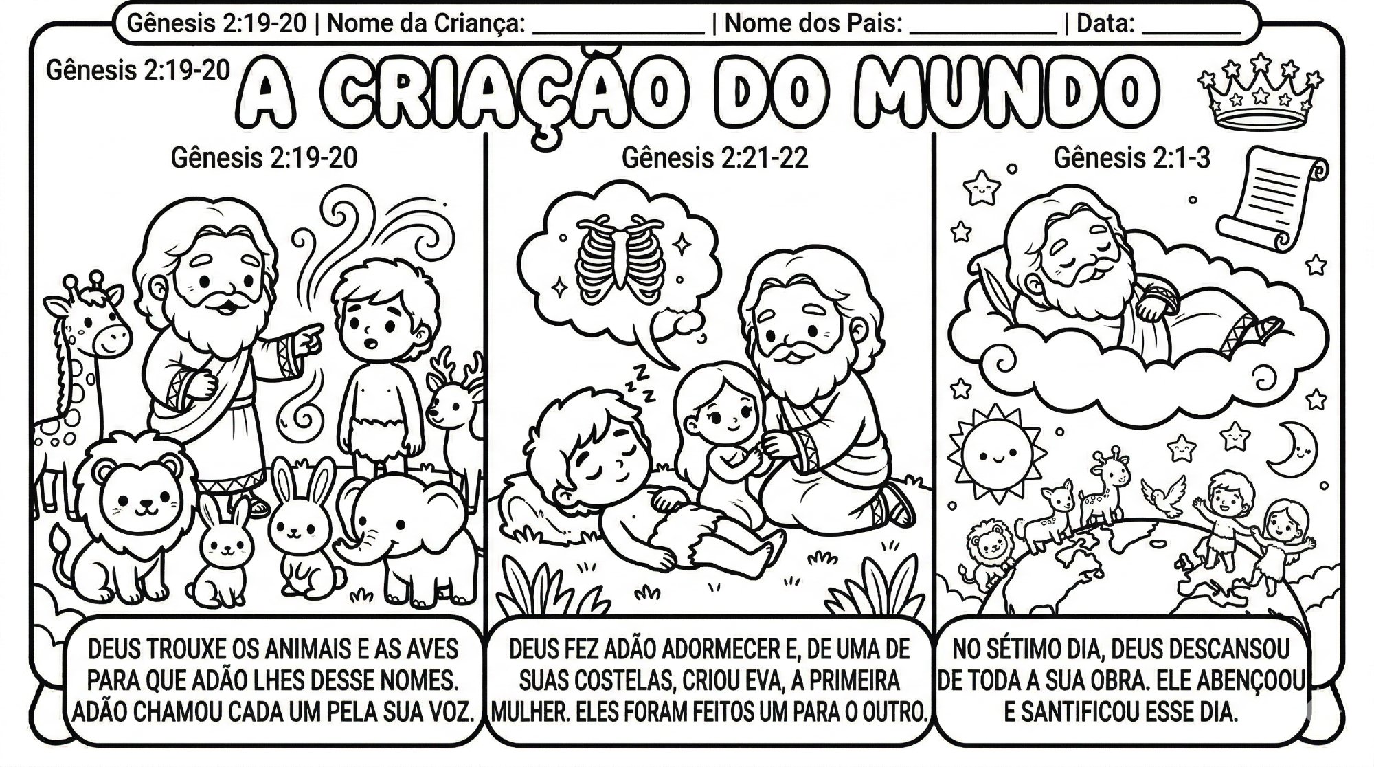 A Criação - Adão e Eva